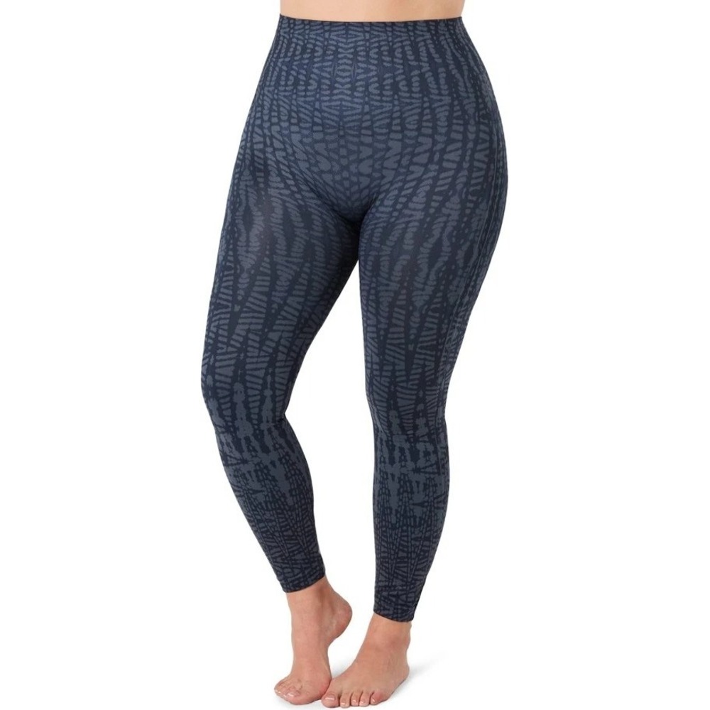 Spanx Womens 2X/2TG (Size 22-24) Look‎ at Me Now Seamless Leggings Indigo Blue